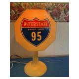 Mid century interstate 95 lamp