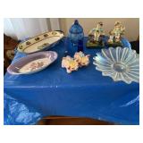 WestMoreland satin glass, owl, vintage pig, salt,