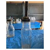 Standard oil company, glass motor oil jar with