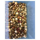 Antique clay marbles