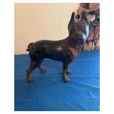 Cast iron dog doorstop