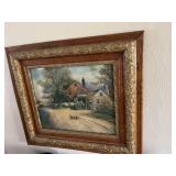 Farm scene wall art. Entire piece measures 30