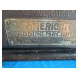 Antique American can adding machine