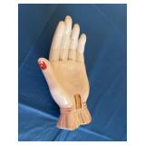 Vintage hand ashtray