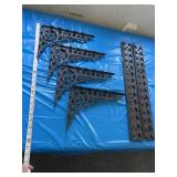 Antique Cast iron shelf brackets A. W. KOCH.