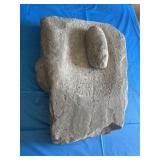 Indian artifactï¿½ mortar and pestle this came from