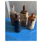 Antique Amber/Brown bottles