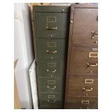 Green Shaw-Walker filing cabinet. Very heavy but