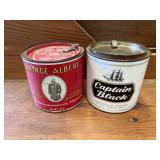 Vintage pipe tobacco cans