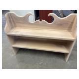 Wall mount shelving unit