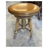 Antique piano stool