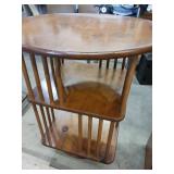 MCM rotating bookshelf