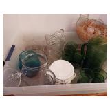 Glassware several pictures and matching glasses