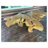 Maple Burl wood table. Beautiful. Heavy. 63 inches