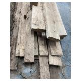 Rough sawn lumber mix. Ash, elm maple and oak