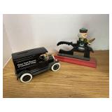 Vintage nutcracker and ERTL in FORD museum in