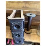 Antique/vintage industrial textile wood and metal