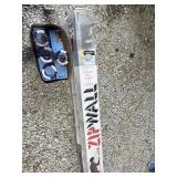 3 zipwall poles/applicators, plastic, etc., as