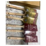 Six sherwin-Williams contractors paint brushes