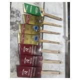 Seven Sherwin-Williams brushes