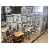 Paint. Several different kinds, shades, etc..
