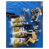 Roller frames, drop cloths and maskers