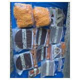 Several sanding discs, round dusters for swiffer