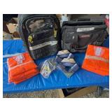 Purdy backpack, brush and tool bag, Stanley tool