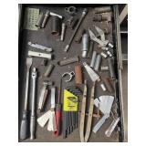 Snap on and blue point tools and sockets. Not all