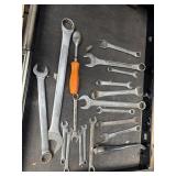Craftsman wrenches and others as shown. Also