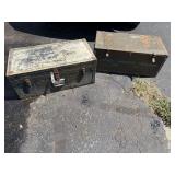 Old chest and ammo box
