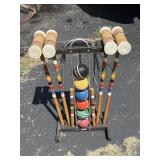 Vintage croquet set