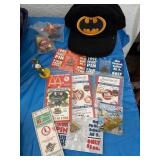 Fear St. Louis pins, Batman, cap and other as