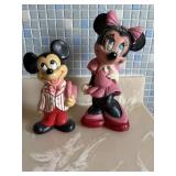 Vintage ceramic Mickey and Minnie