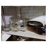 Collectible glasses. Trinket boxes and others