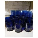 Blue cobalt glasses taller and shorts
