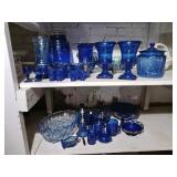 Appears to be vintage cobalt blue vases with