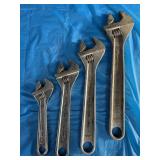 Snap on crescent wrenches. 12 inch, 10 inch, 150
