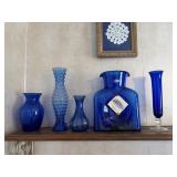 Blue vases