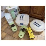 Slicers and plastic storage containers