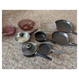 Casserole, dishes, skillets, and pans