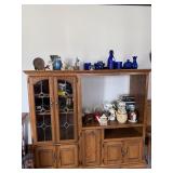 Entertainment center. Furniture only. Other items