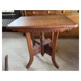 Antique/vintage Side table. Notice the damage