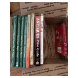 Antique guide book, fire, King books, paper money