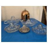Vintage ceramic tea pot cover and juicers