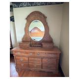 Bassett dresser with mirror