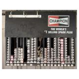 Champion Spark Plug wall, mount display cabinet,