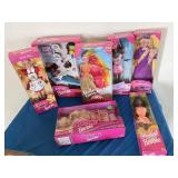 Barbies, new in box including dentist, Barbie,