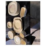 Homer, Laughlin briar Rose pattern dishes