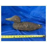 Antique wood carved duck decoy